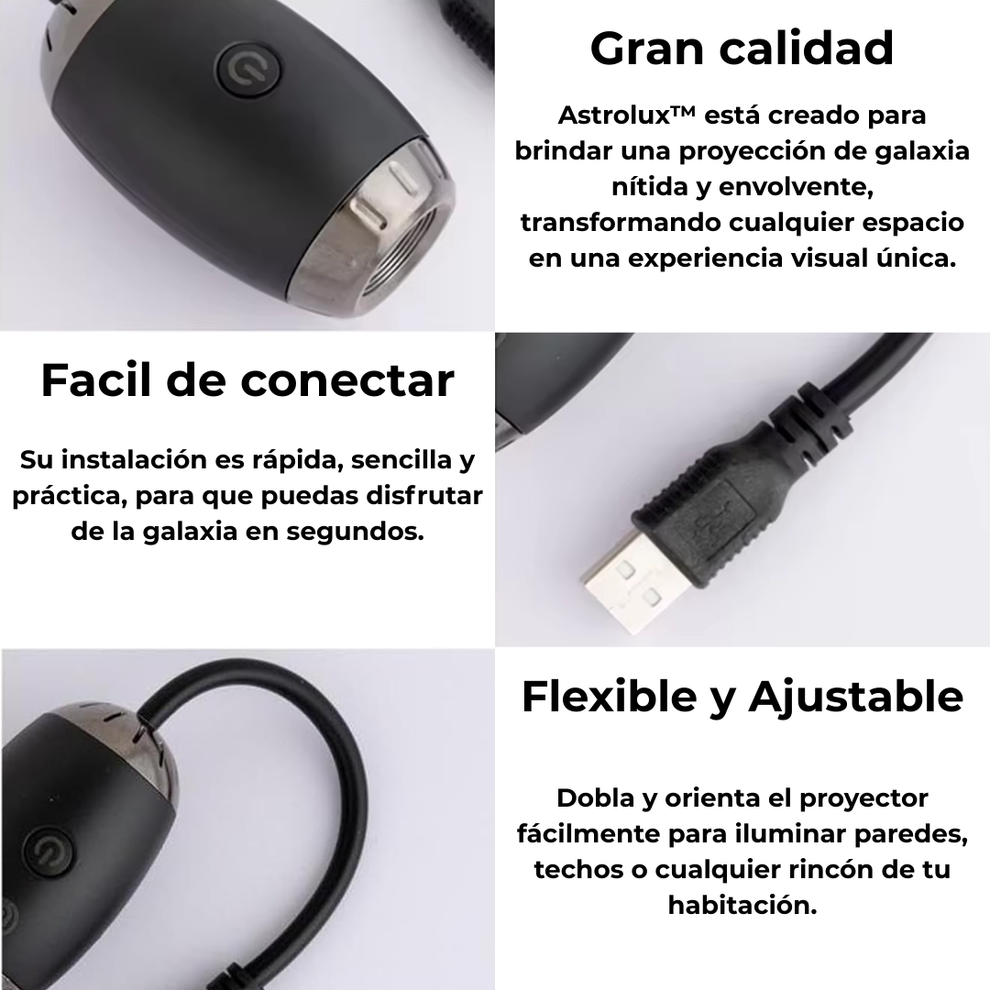 LumiGlow Galaxy™ Proyector Estrellas