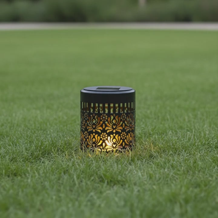 LumiGlow Peony Light – Luz Solar Decorativa para Jardín